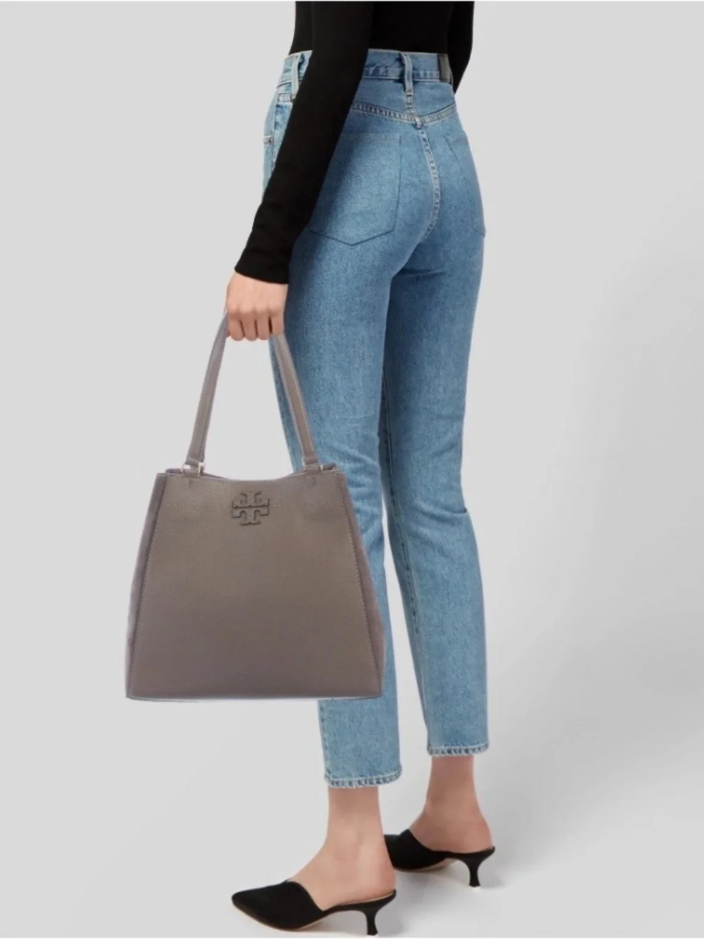 Tory Burch McGraw leather & suede shoulder bag Tote